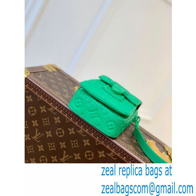 Louis Vuitton Taurillon Monogram leather S-Lock Vertical wearable wallet Bag M81525 Green