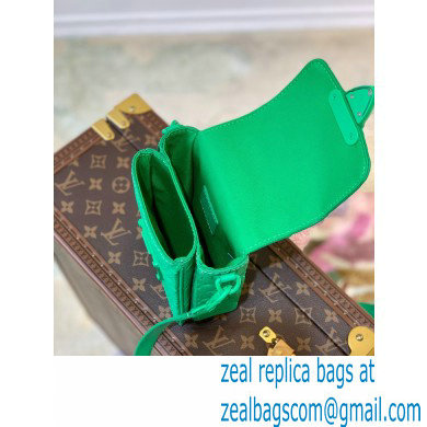 Louis Vuitton Taurillon Monogram leather S-Lock Vertical wearable wallet Bag M81525 Green