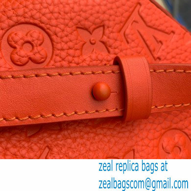 Louis Vuitton Taurillon Monogram leather S-Lock Vertical wearable wallet Bag Orange