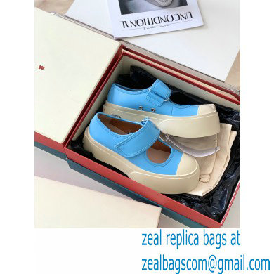 Marni leather Pablo Mary Jane Sneakers Blue 2022