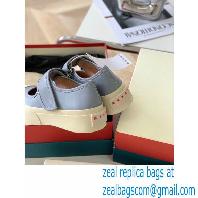 Marni leather Pablo Mary Jane Sneakers Gray 2022 - Click Image to Close