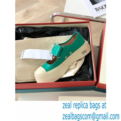 Marni leather Pablo Mary Jane Sneakers Green 2022 - Click Image to Close