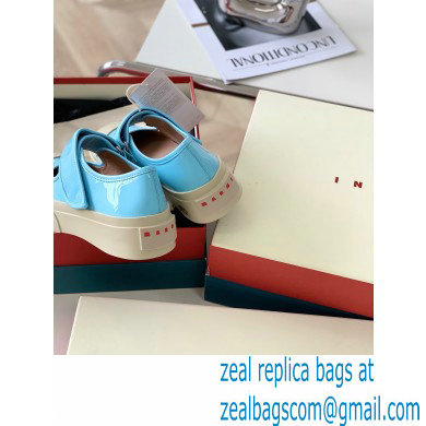 Marni leather Pablo Mary Jane Sneakers Light Blue 2022