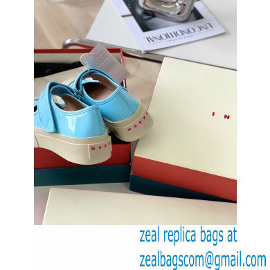 Marni leather Pablo Mary Jane Sneakers Light Blue 2022 - Click Image to Close