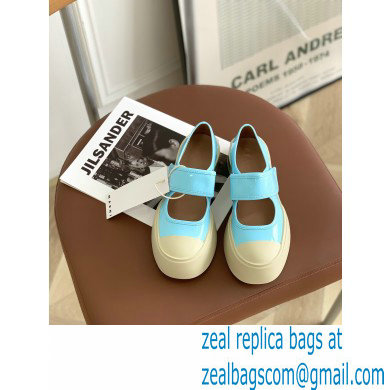 Marni leather Pablo Mary Jane Sneakers Light Blue 2022