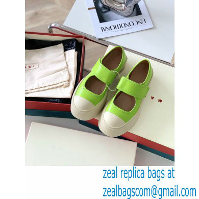 Marni leather Pablo Mary Jane Sneakers Light Green 2022