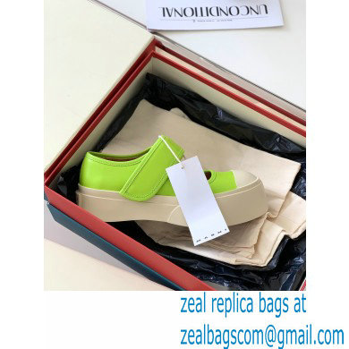 Marni leather Pablo Mary Jane Sneakers Light Green 2022