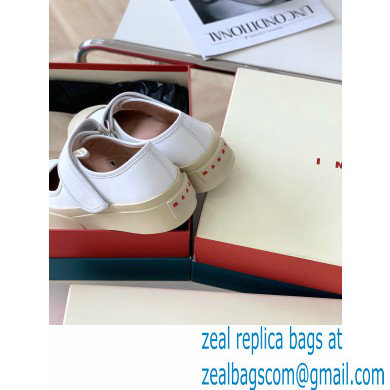 Marni leather Pablo Mary Jane Sneakers White 2022 - Click Image to Close