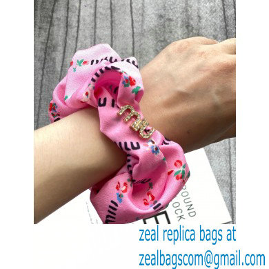 Miu Miu Logo Scrunchie Pink 2022