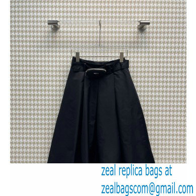 PRADA Re-Nylon circle skirt BLACK with a pouch 2022