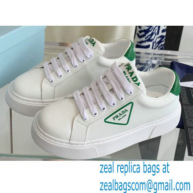 Prada Calfskin White Sneakers 06 2022 - Click Image to Close