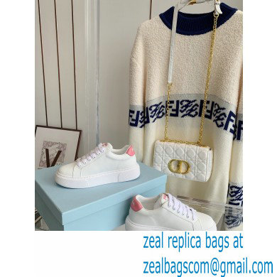 Prada Calfskin White Sneakers 07 2022 - Click Image to Close