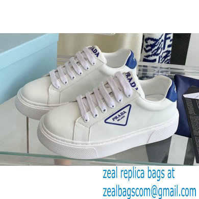 Prada Calfskin White Sneakers 08 2022 - Click Image to Close