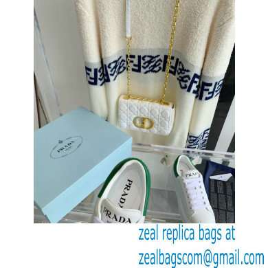 Prada Calfskin White Sneakers 11 2022 - Click Image to Close