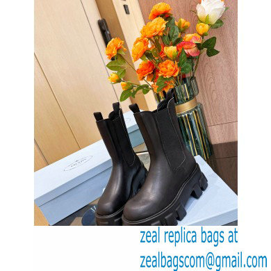 Prada Monolith Brushed leather boots 1U749M Black 2022