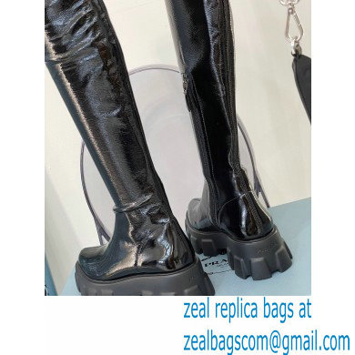 Prada Patent leather High boots Black 2022