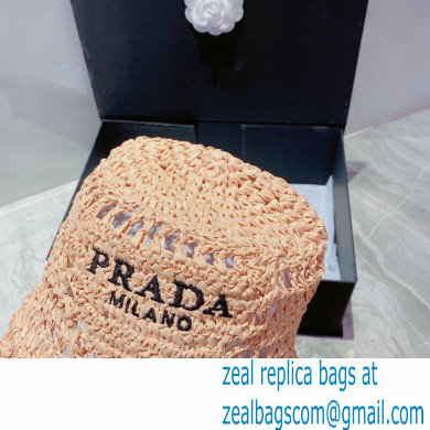 Prada Raffia Bucket Hat Beige - Click Image to Close