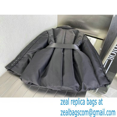 Prada Re-Nylon gabardine puffer jacket black 2022