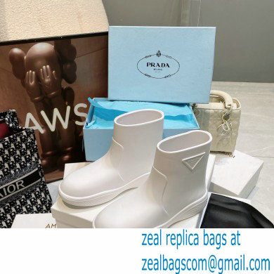 Prada Rubber booties 1T859M White 2022 - Click Image to Close