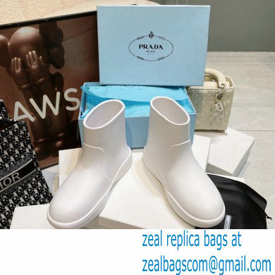 Prada Rubber booties 1T859M White 2022 - Click Image to Close