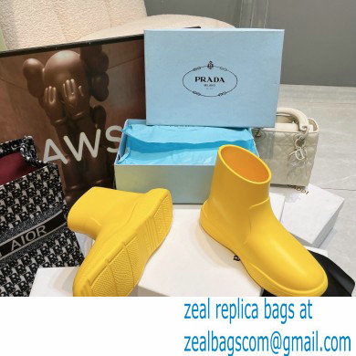 Prada Rubber booties 1T859M Yellow 2022 - Click Image to Close