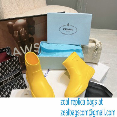 Prada Rubber booties 1T859M Yellow 2022