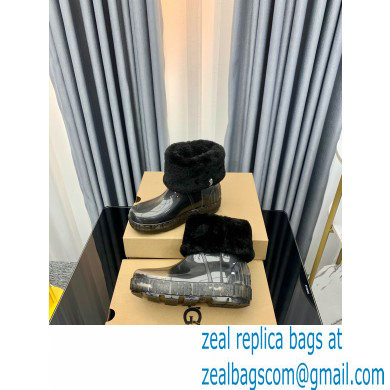 UGG Drizlita Clear Waterproof Boots with Removable sheepskin sock Black 2022