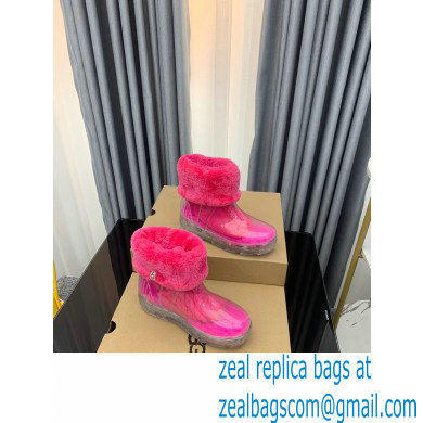 UGG Drizlita Clear Waterproof Boots with Removable sheepskin sock Fuchsia 2022