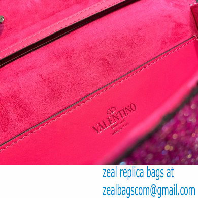 Valentino Garavani Loco embroidered small shoulder bag FUCHSIA 2022