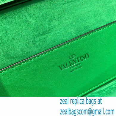 Valentino Garavani Loco embroidered small shoulder bag GREEN 2022