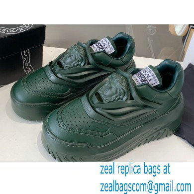 Versace La Medusa Odissea Sneakers Dark Green 2022 - Click Image to Close