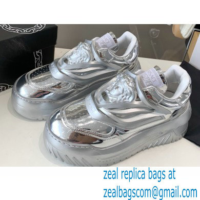 Versace La Medusa Odissea Sneakers Silver 2022 - Click Image to Close