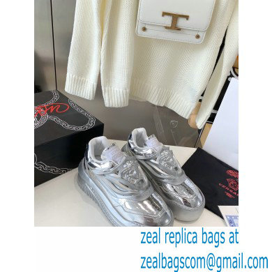 Versace La Medusa Odissea Sneakers Silver 2022 - Click Image to Close