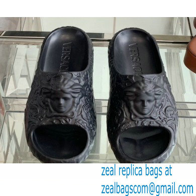 Versace Medusa Dimension Slides Black 2022