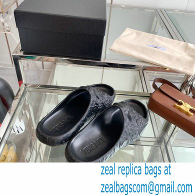 Versace Medusa Dimension Slides Black 2022