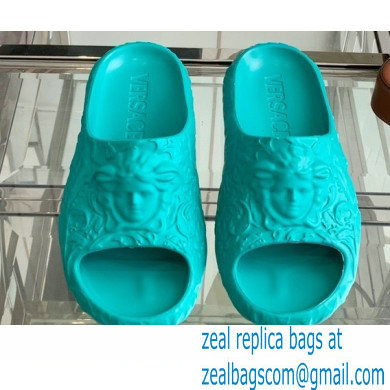 Versace Medusa Dimension Slides Blue 2022