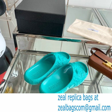 Versace Medusa Dimension Slides Blue 2022