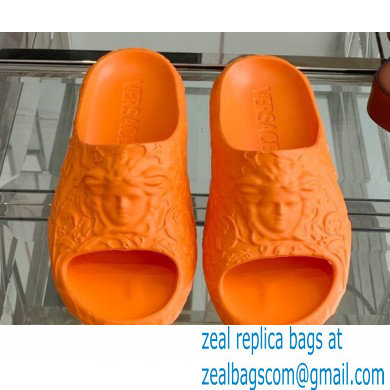 Versace Medusa Dimension Slides Orange 2022 - Click Image to Close