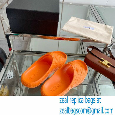 Versace Medusa Dimension Slides Orange 2022 - Click Image to Close