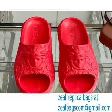 Versace Medusa Dimension Slides Red 2022