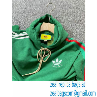 adidas x Gucci cotton sweatshirt GREEN 2022 - Click Image to Close