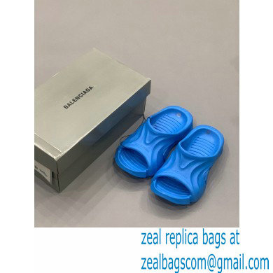 balenciaga Mold rubber slide in blue - Click Image to Close
