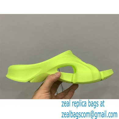 balenciaga Mold rubber slide in neon yellow