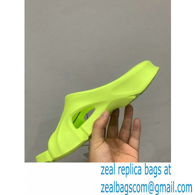 balenciaga Mold rubber slide in neon yellow - Click Image to Close