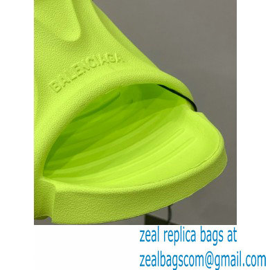 balenciaga Mold rubber slide in neon yellow - Click Image to Close