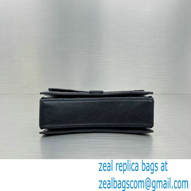balenciaga Women's Crush Small Chain Bag Metallized Quilted in black 2022