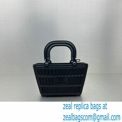 balenciaga small mag basket top handle bag in black 2022 - Click Image to Close