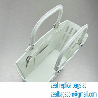 balenciaga small mag basket top handle bag in white 2022 - Click Image to Close