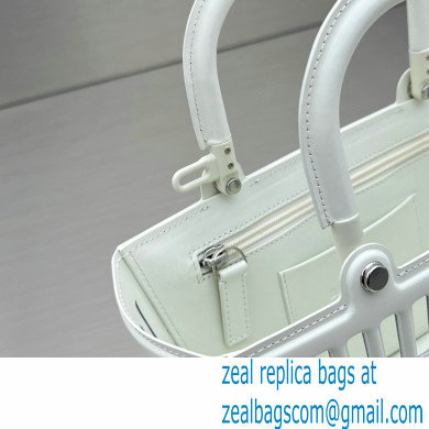 balenciaga small mag basket top handle bag in white 2022 - Click Image to Close