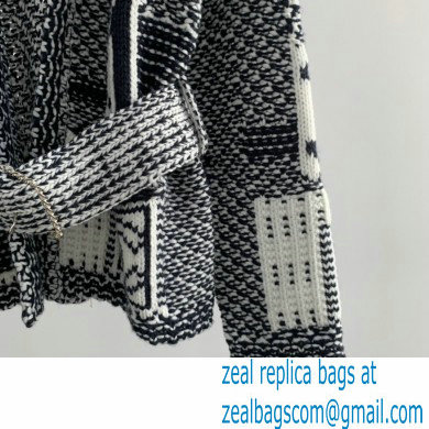 chanel logo printed cashmere cardigan 2022